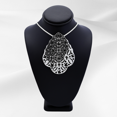 Sterling Silver Celebration™ Collection Pendant with Diamonds and 18” chain